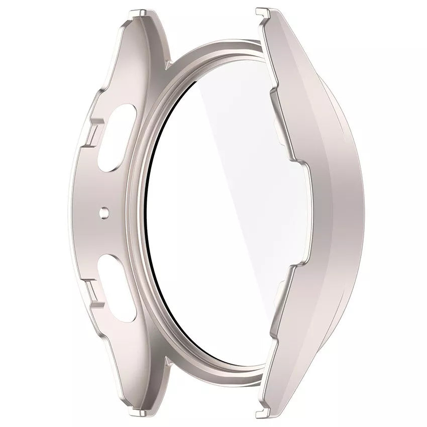 Coque rigide avec verre Samsung Galaxy Watch 7 40mm (lumière stellaire)