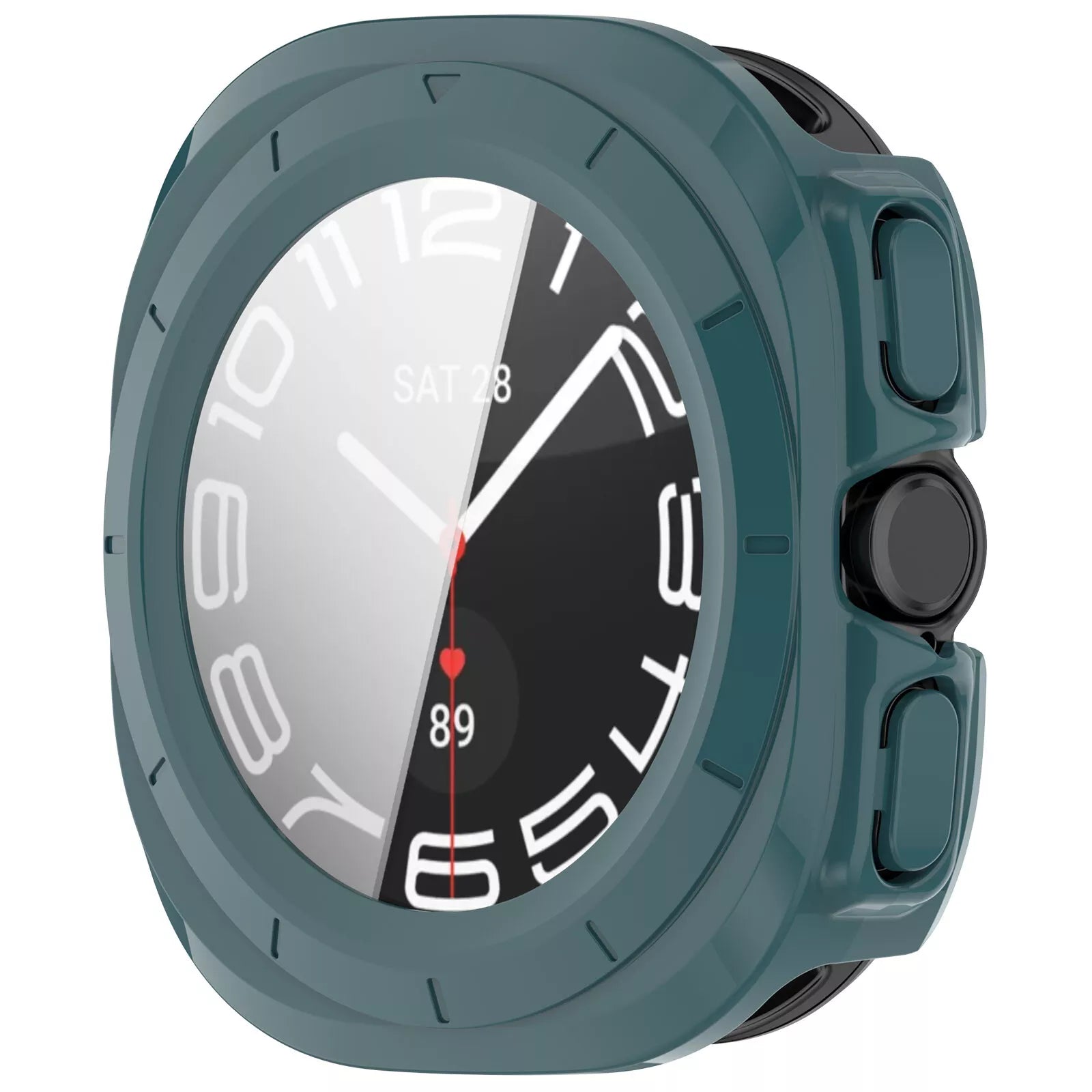 Coque rigide avec verre Samsung Galaxy Watch Ultra (vert sapin)