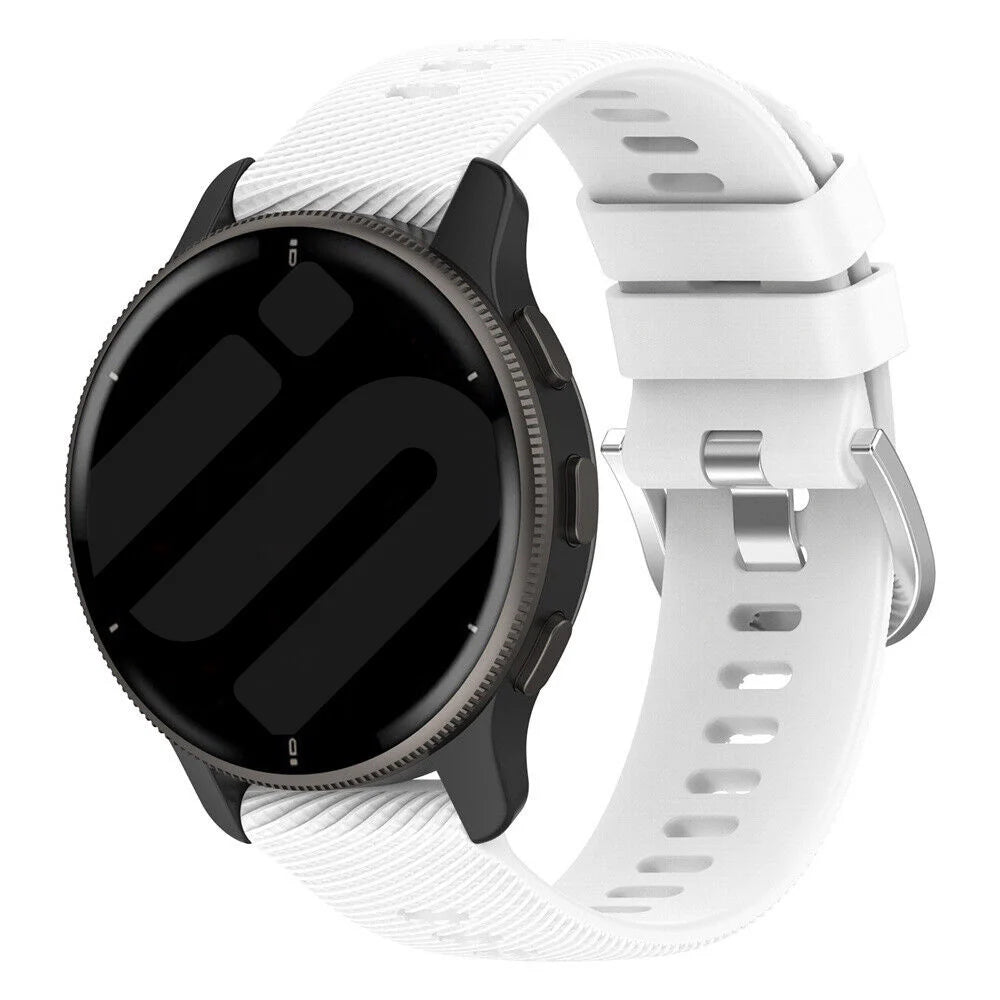 Bracelet silicone Garmin Vivoactive 6 (blanc)