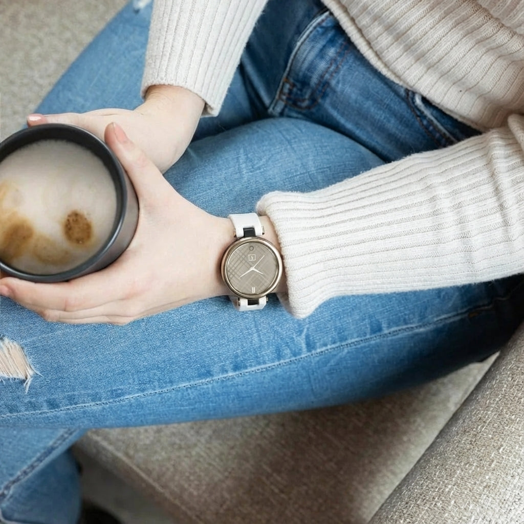 Bracelet silicone Garmin Lily (blanc)