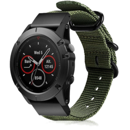 Bracelet nylon á boucle Garmin Instinct 3 - 50mm (vert)