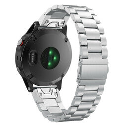 Bracelet acier Garmin Instinct E - 45mm (argent)