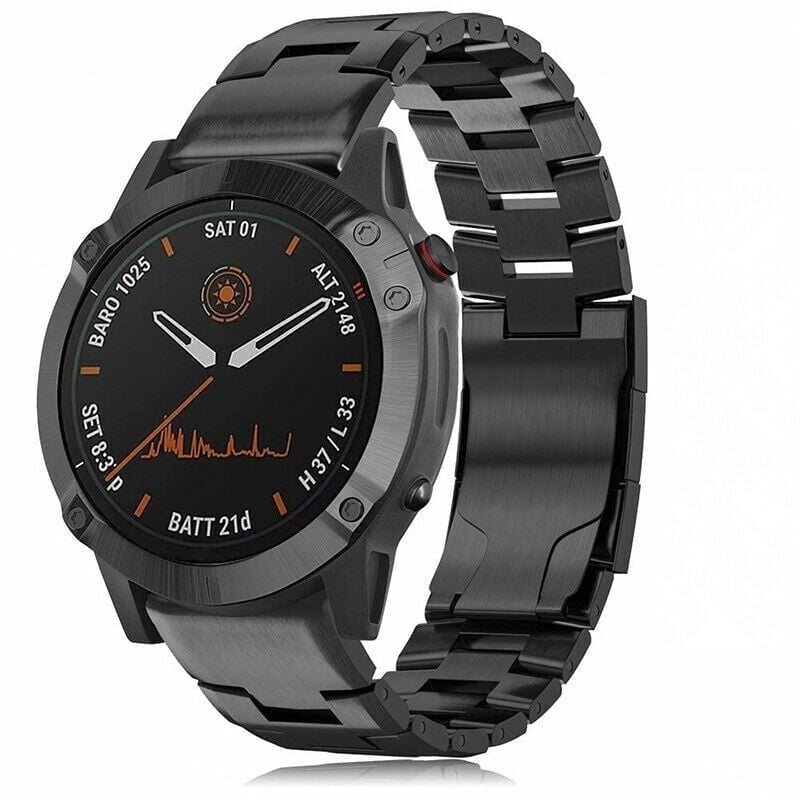 Bracelet titane Garmin Tactix 8 - 47mm (noir)