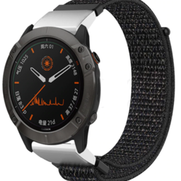 Bracelet nylon Garmin Instinct 3 - 50mm (noir)