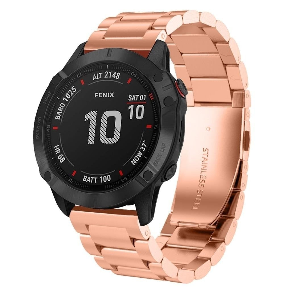 Bracelet acier Garmin Tactix 7 (or rose)