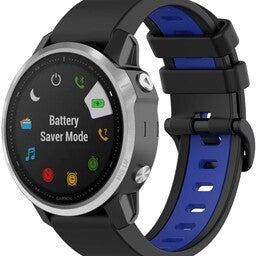 Bracelet sport á boucle Garmin Instinct E - 40mm (noir/bleu)