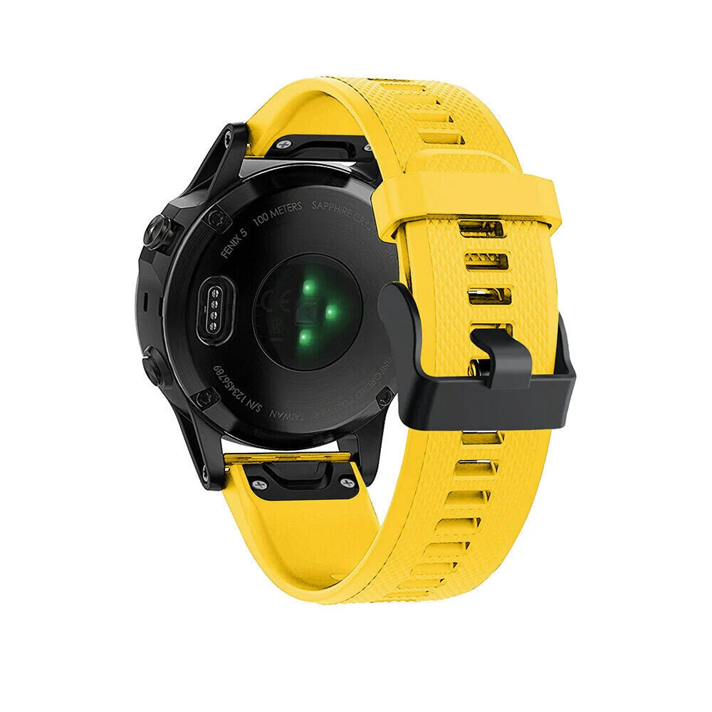 Bracelet silicone Garmin Tactix 8 - 47mm (jaune)