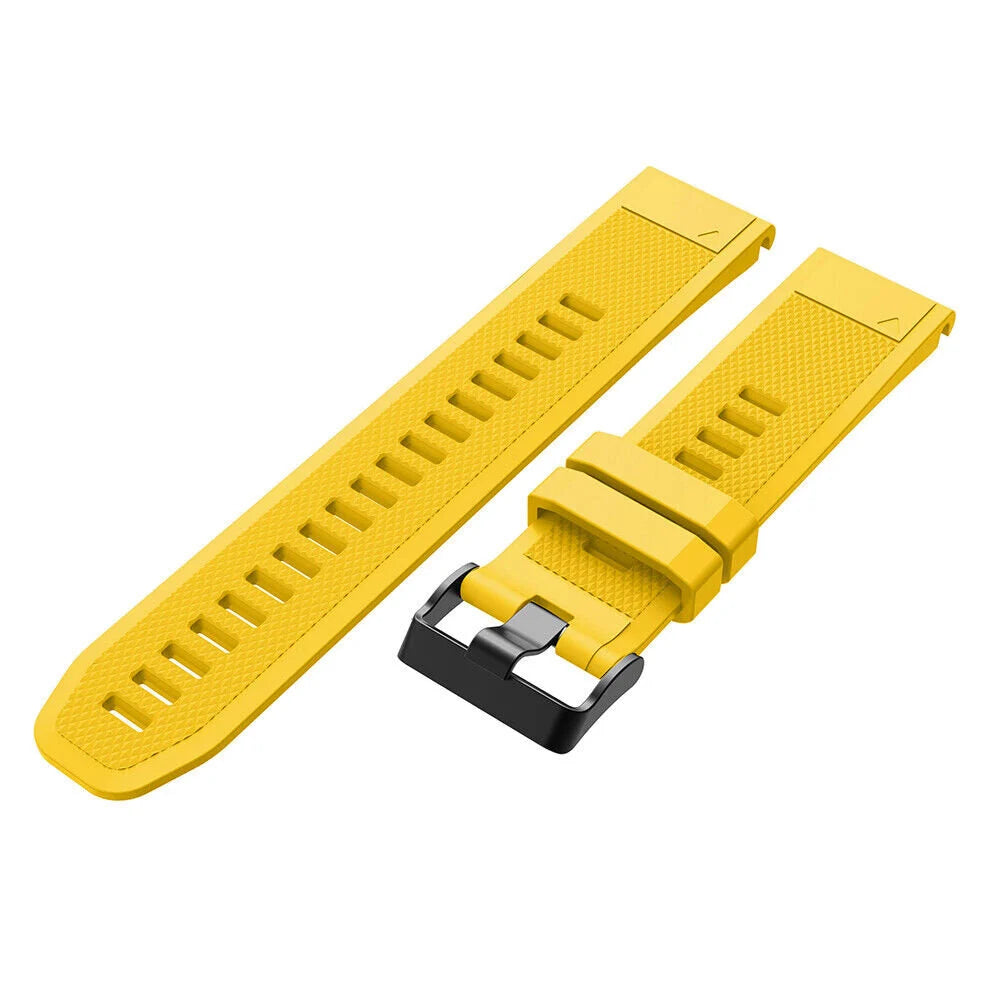 Bracelet silicone Garmin Tactix 8 - 47mm (jaune)