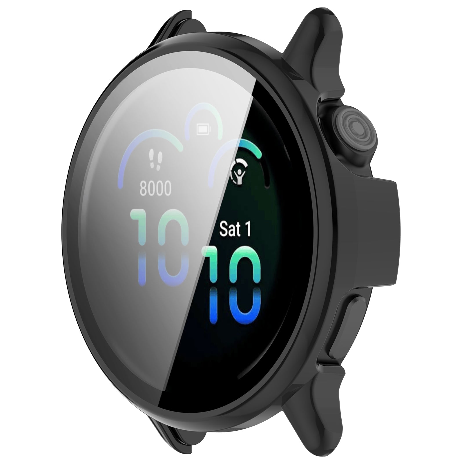 Coque rigide avec verre Garmin Vivoactive 6 (noir)
