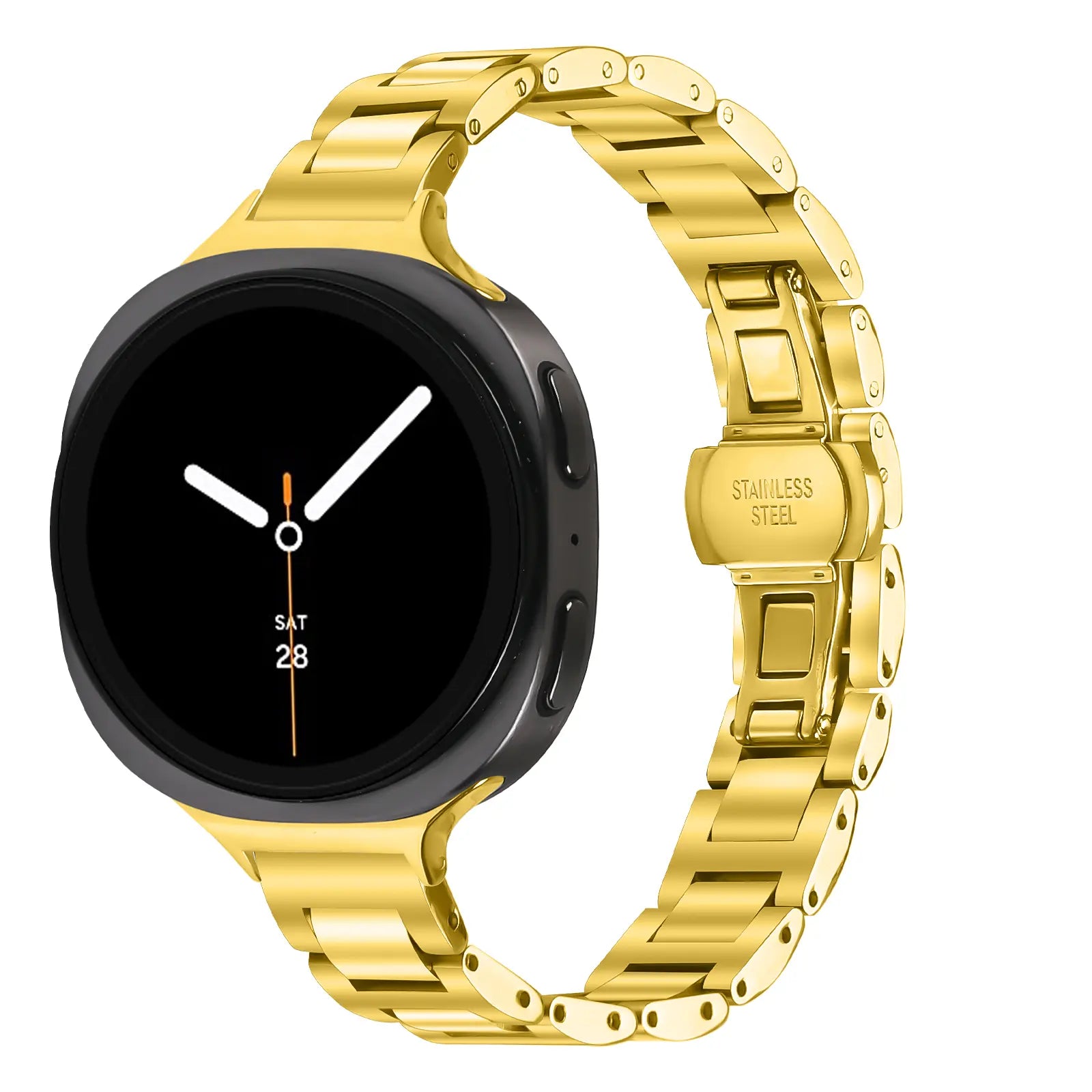 Bracelet acier fin Samsung Galaxy Watch 8 - 44mm (or)