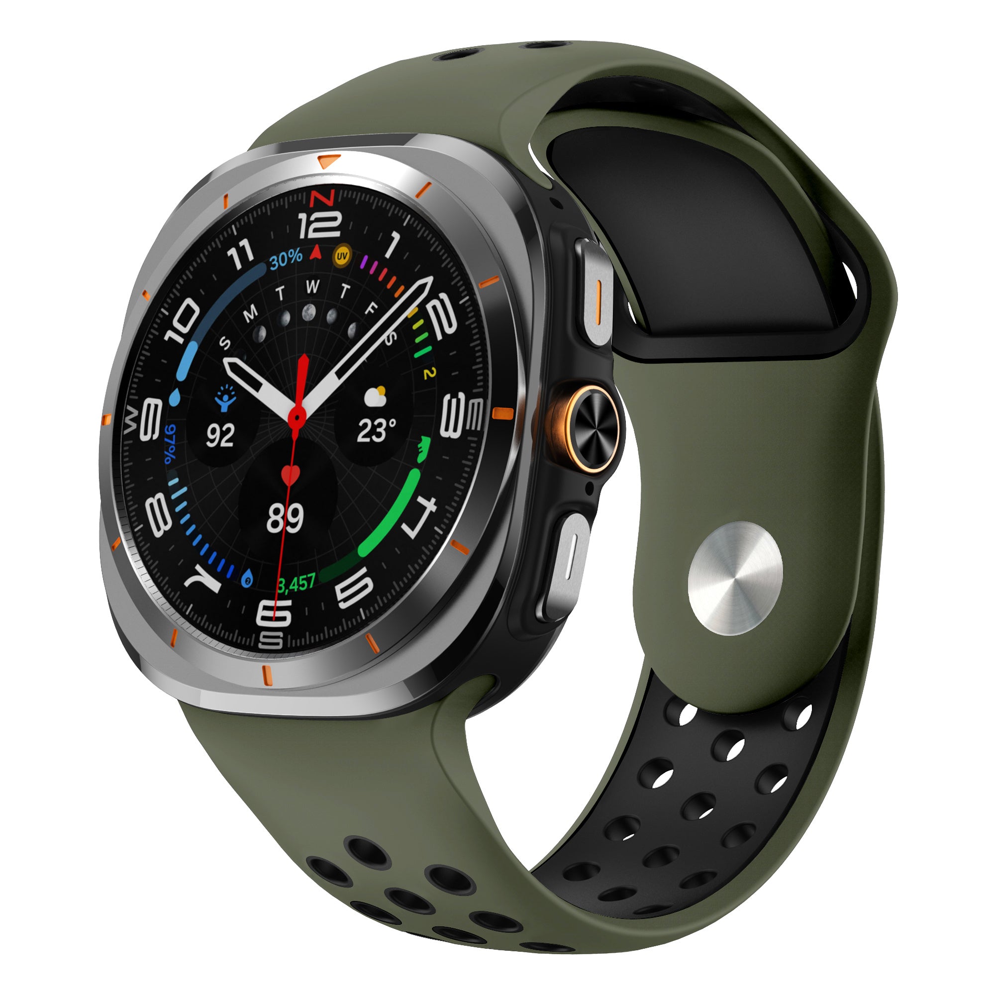 Samsung Galaxy Watch Ultra Sport Strap (Army Green/Black)