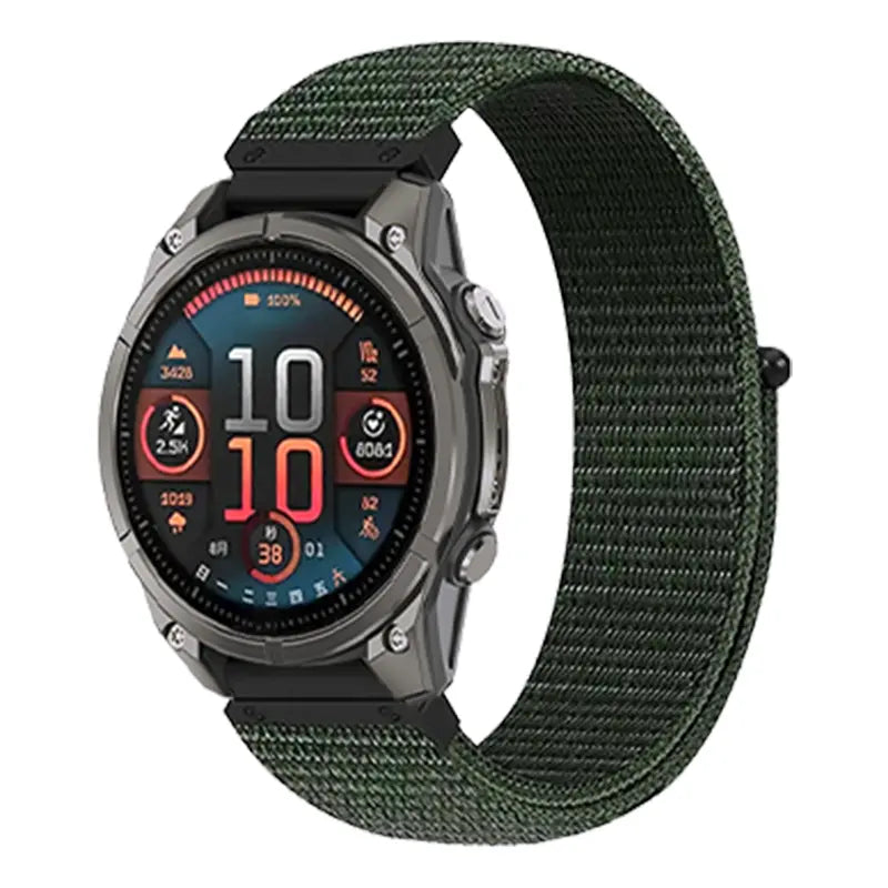 Bracelet nylon premium Garmin Epix Pro (Gen 2) 51mm (vert)
