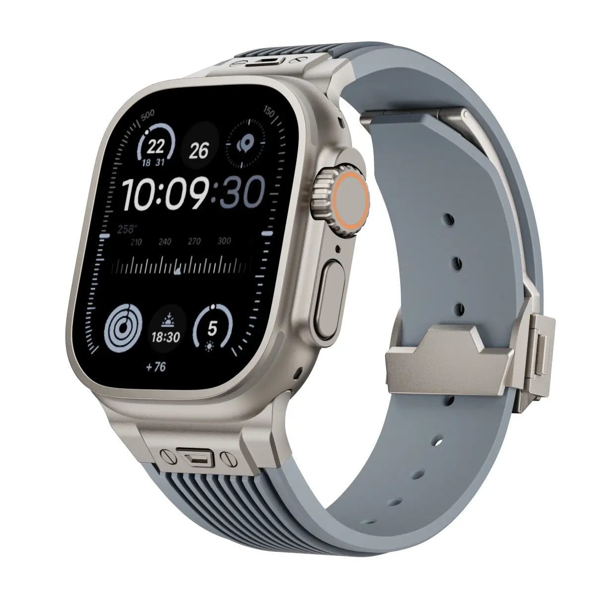 Liquid Elastic Silicone Strap, grey