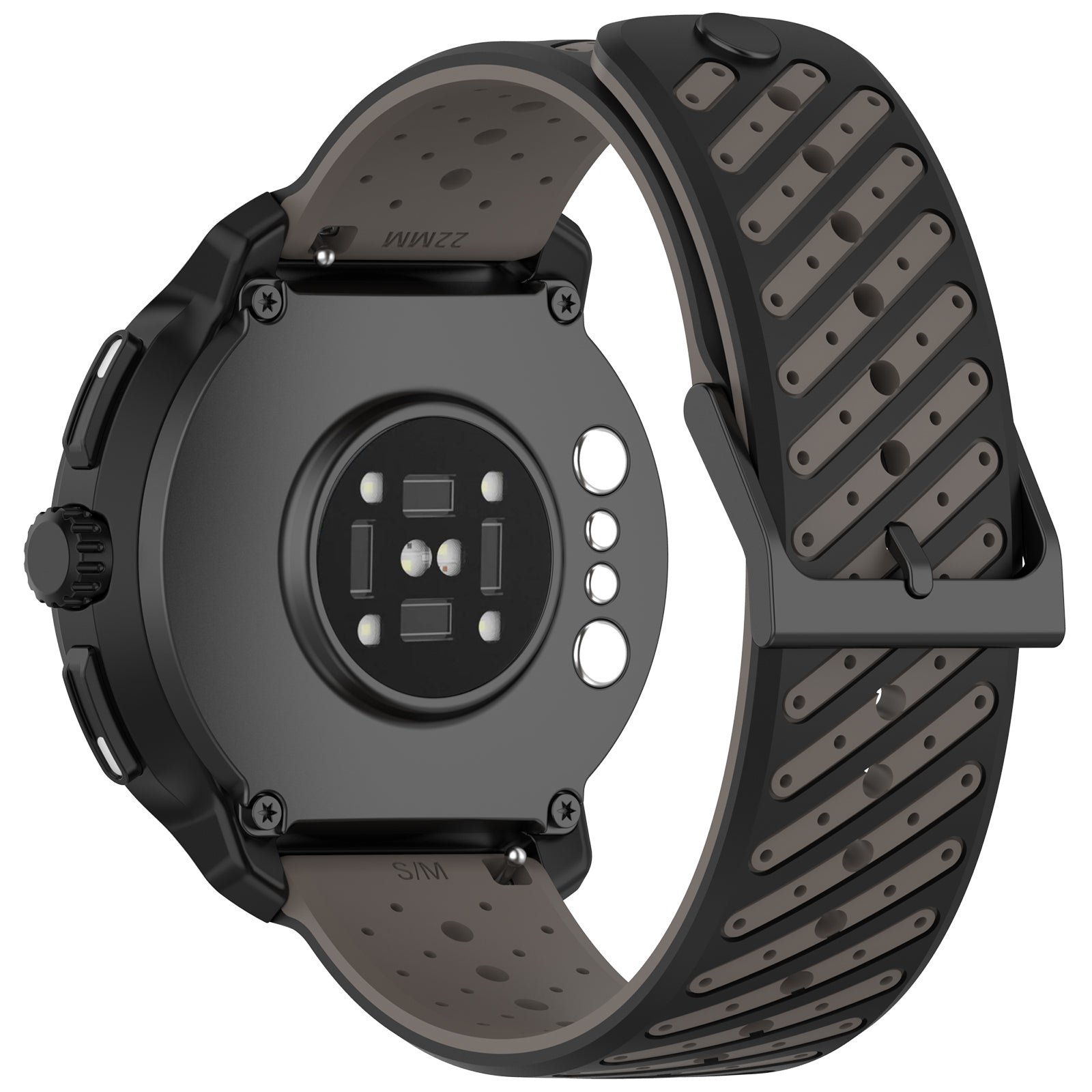 Bracelet silicone à rayures Huawei Watch GT 2 - 46mm (gris)