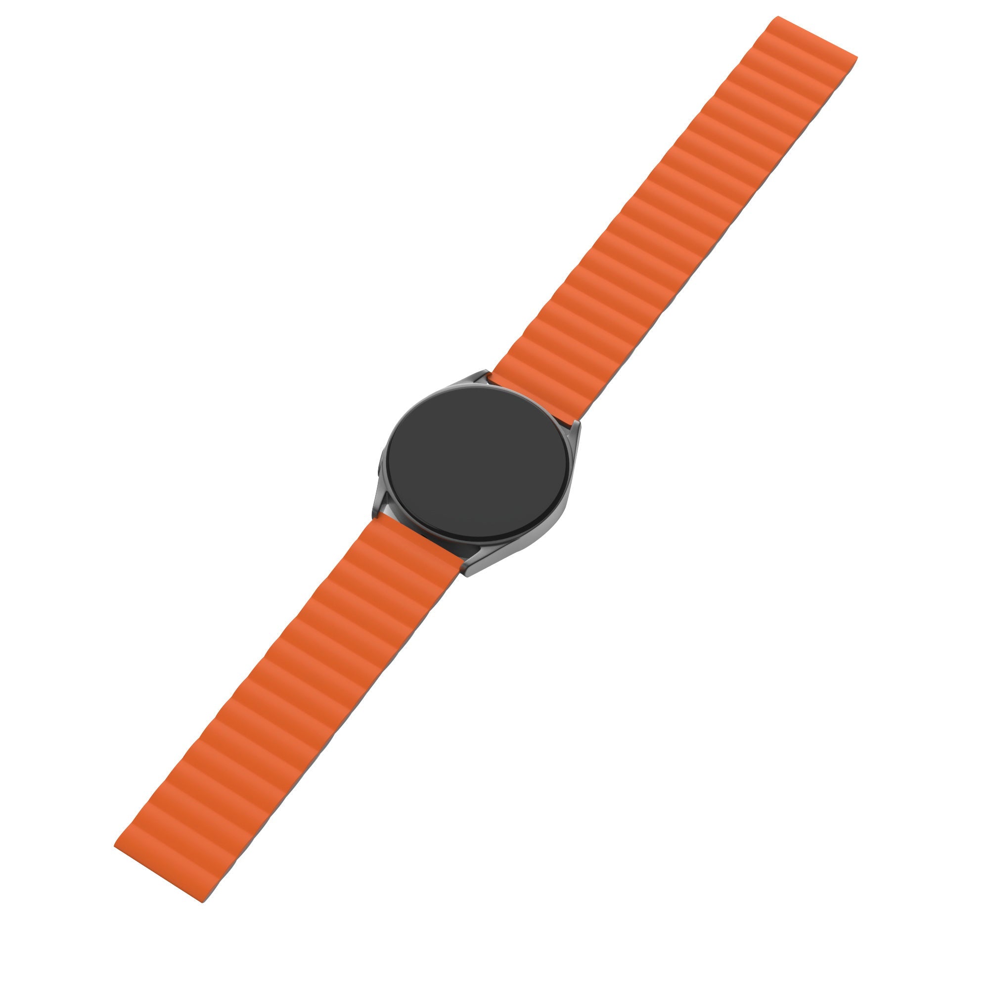 Coros Apex 46mm Magnetic Silicone Strap (Grey/Orange)