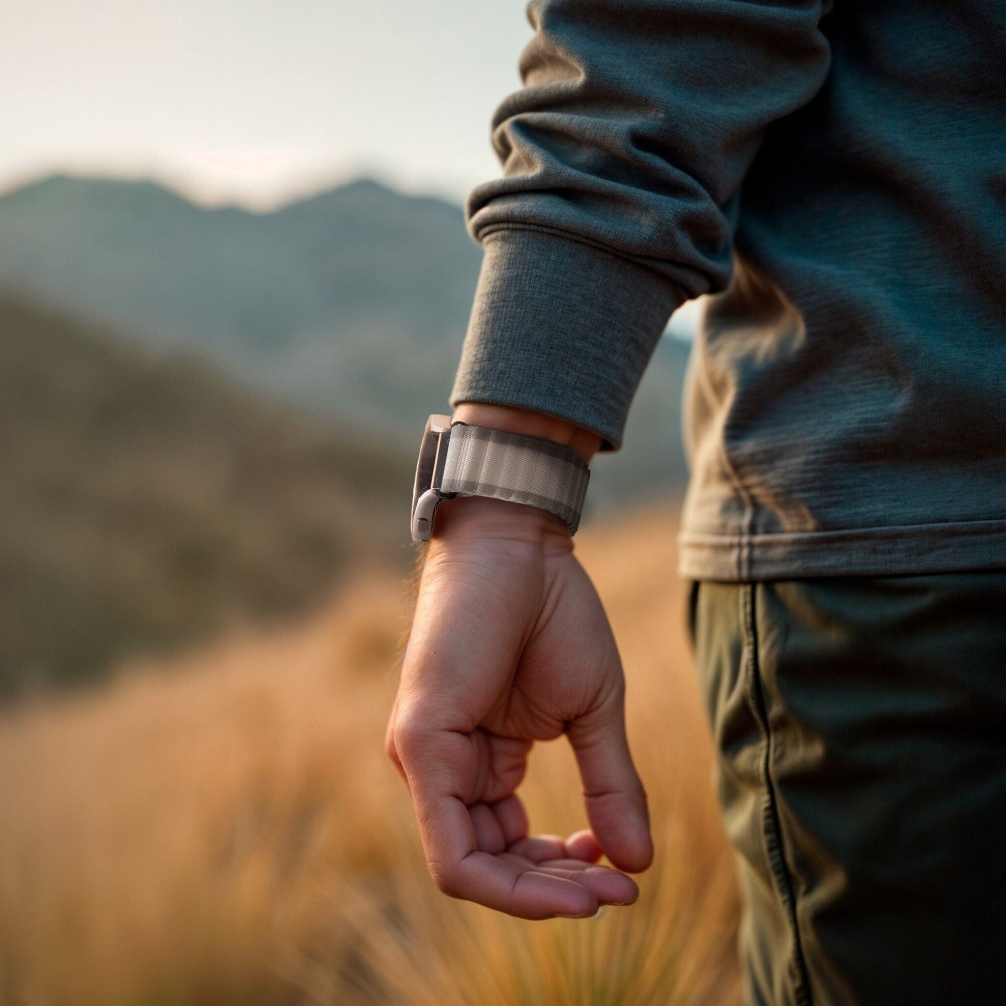 Bracelet nylon Outdoor Samsung Galaxy Watch 5 - 44mm (gris)