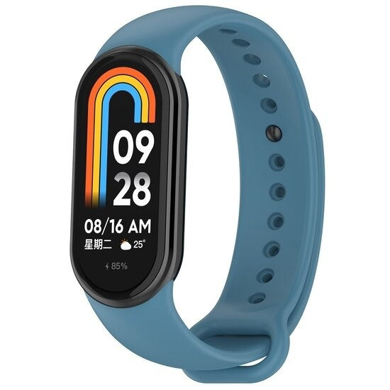 Bracelet silicone Xiaomi Smart Band 10 (bleu/gris)