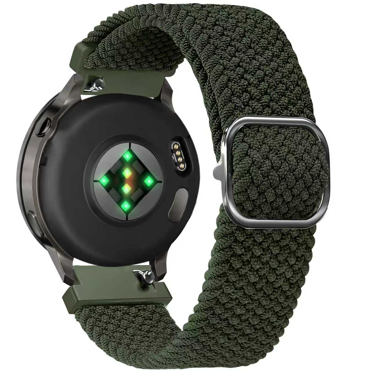 Bandz Bracelet tressé réglable Garmin Vivoactive 4s (vert)