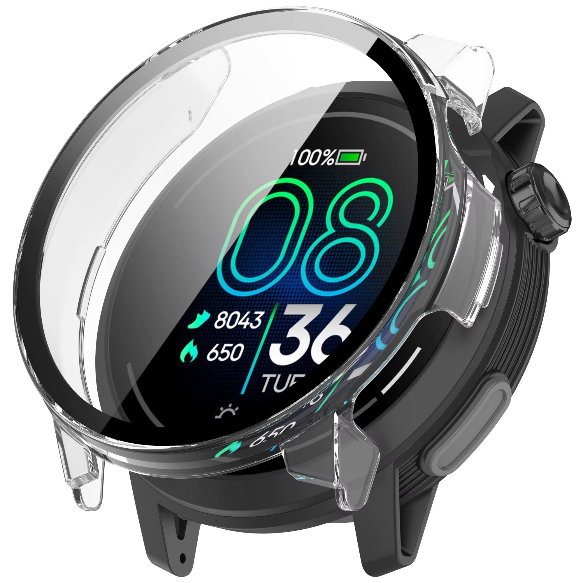 Coque rigide Coros Pace Pro avec verre (transparent)