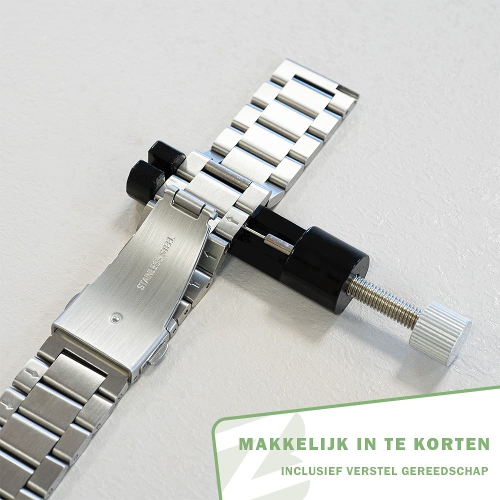 Bandz Bracelet acier 'Classic' Garmin Vivoactive 3 (argent)