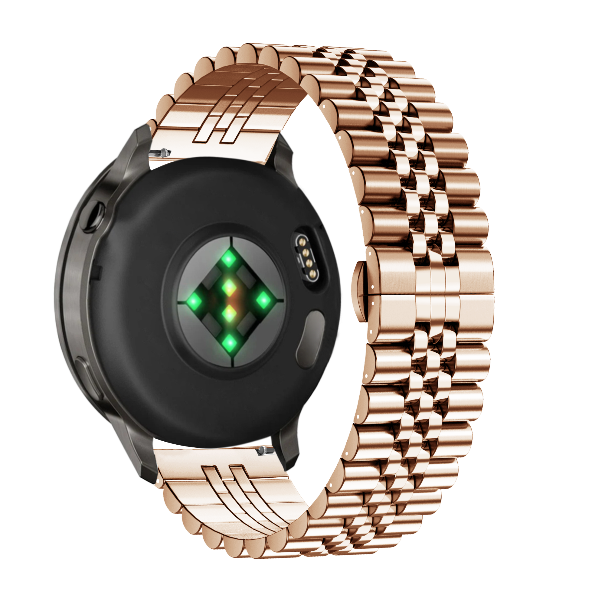 Bandz Garmin Forerunner 255s Steel Strap 'Jubilee' (Rose Gold)