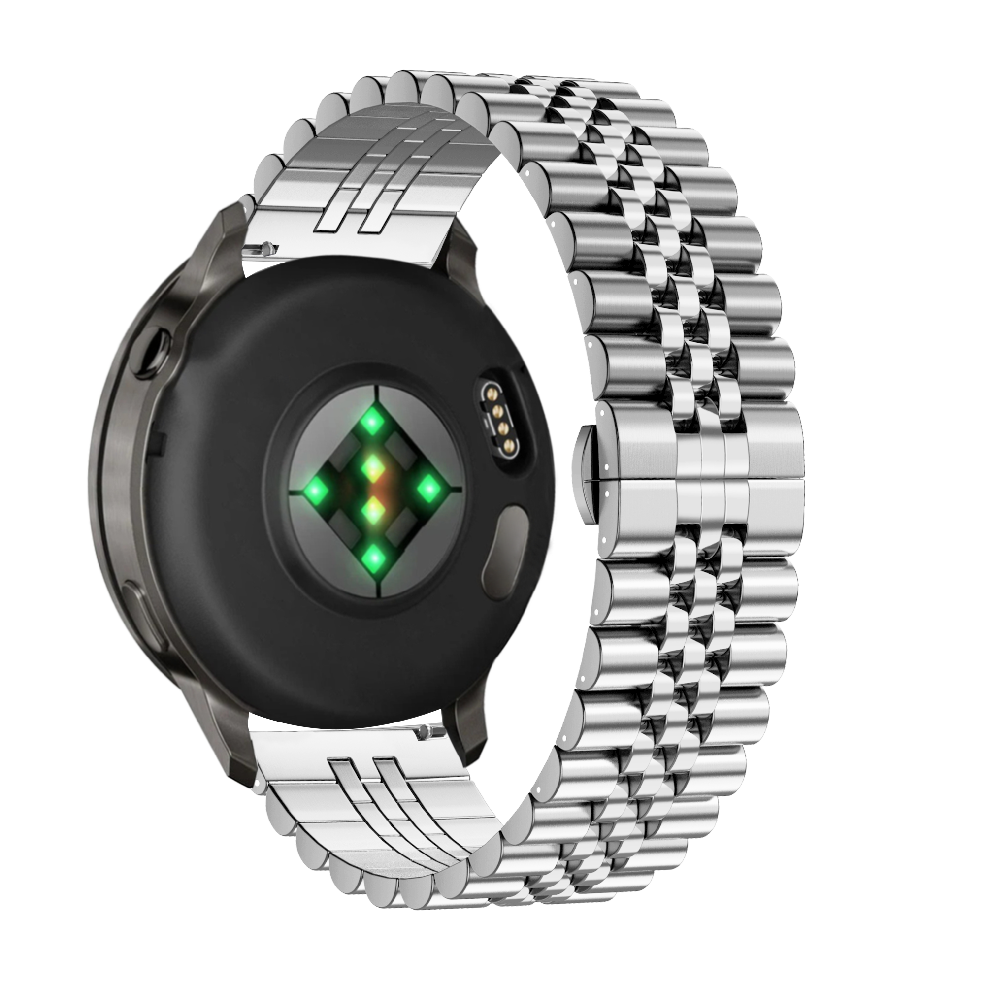 Bandz Bracelet acier 'Jubilee' Garmin Vivoactive 4s (argent)