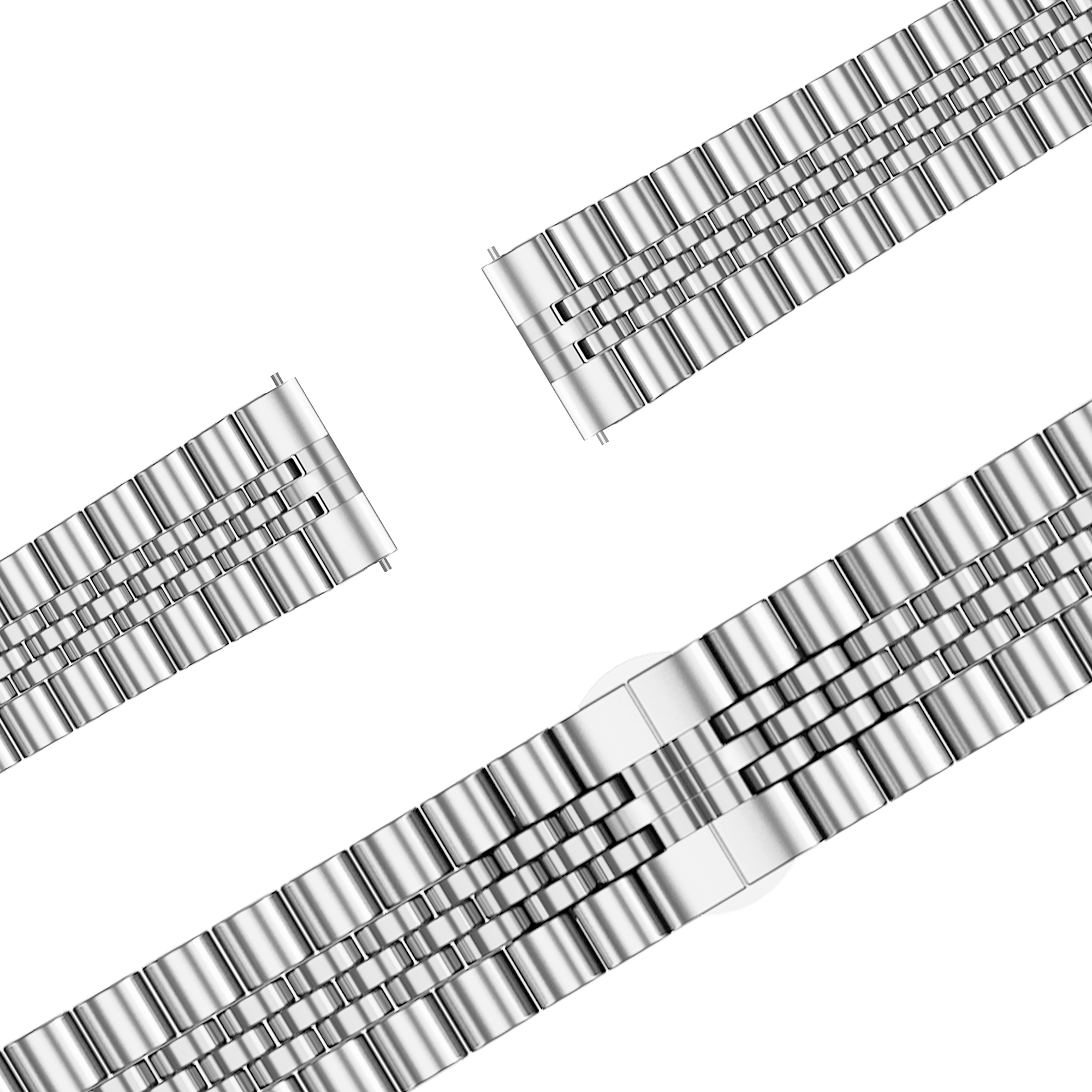 Bandz Bracelet acier 'Jubilee' Garmin Forerunner 265s (argent)