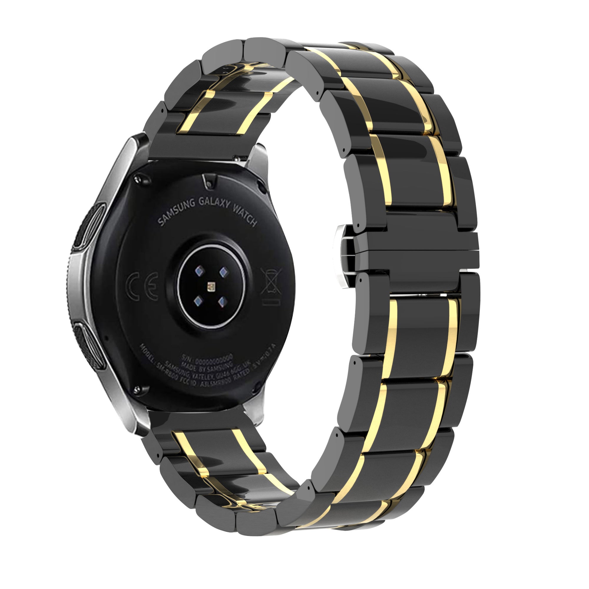 Bracelet acier et ceramique Amazfit Bip U (Pro) (noir/or)