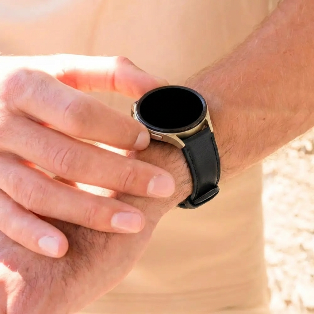 Bandz Bracelet cuir 'Easy Fit' Noise Noisefit Origin (noir)