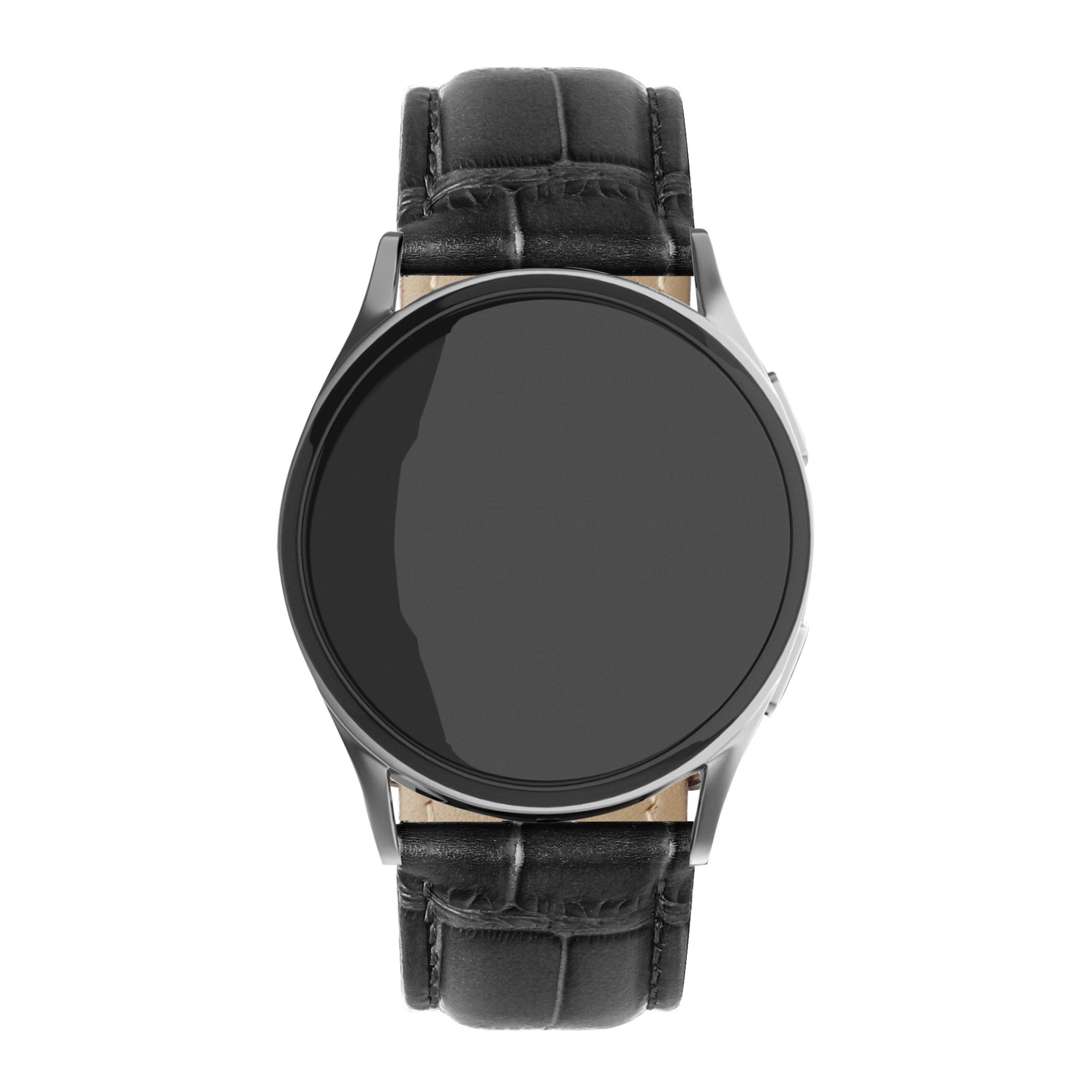 Huawei Watch GT 5 Pro - 46mm Leather Crocodile Grain Strap (Black)