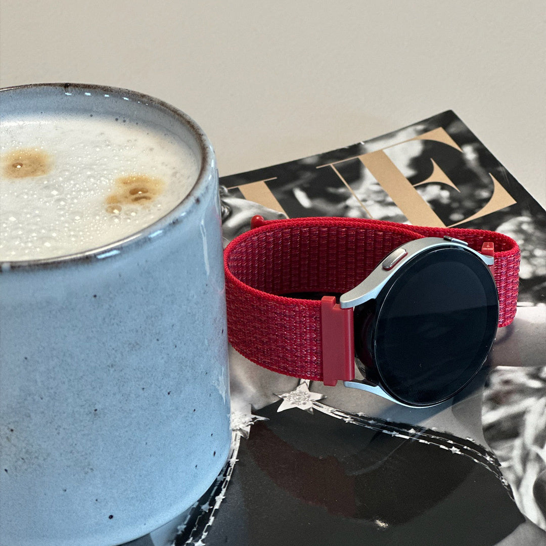 Bracelet nylon Withings ScanWatch 2 - 42mm (rouge foncé)