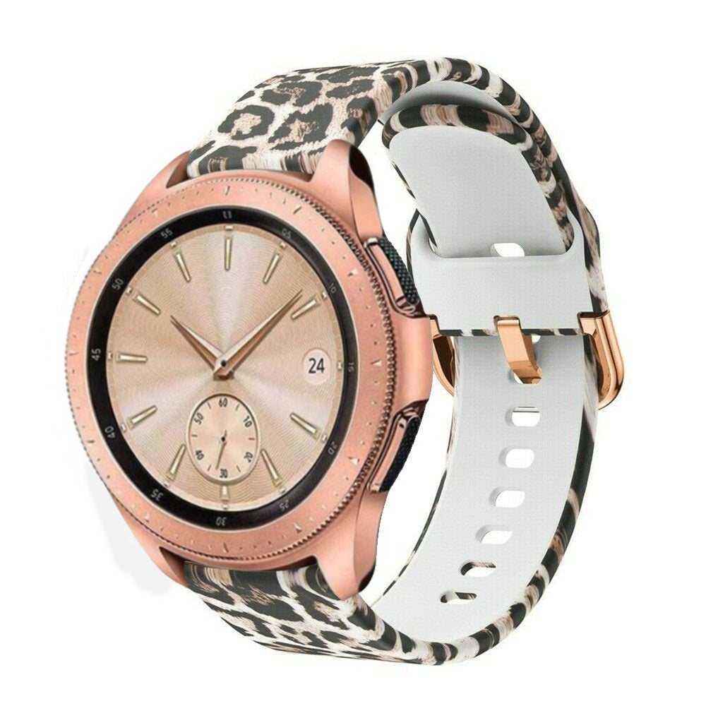 Watch Strap 20mm Silicone - Quick Release (Leopard)