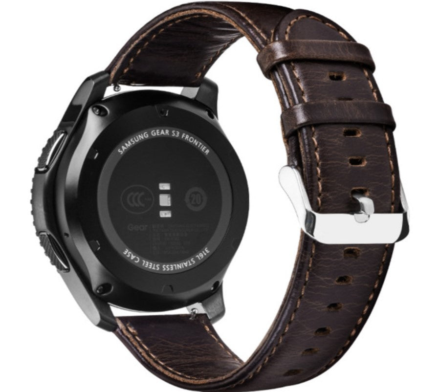 Withings ScanWatch Nova Leather Strap (Dark Brown)