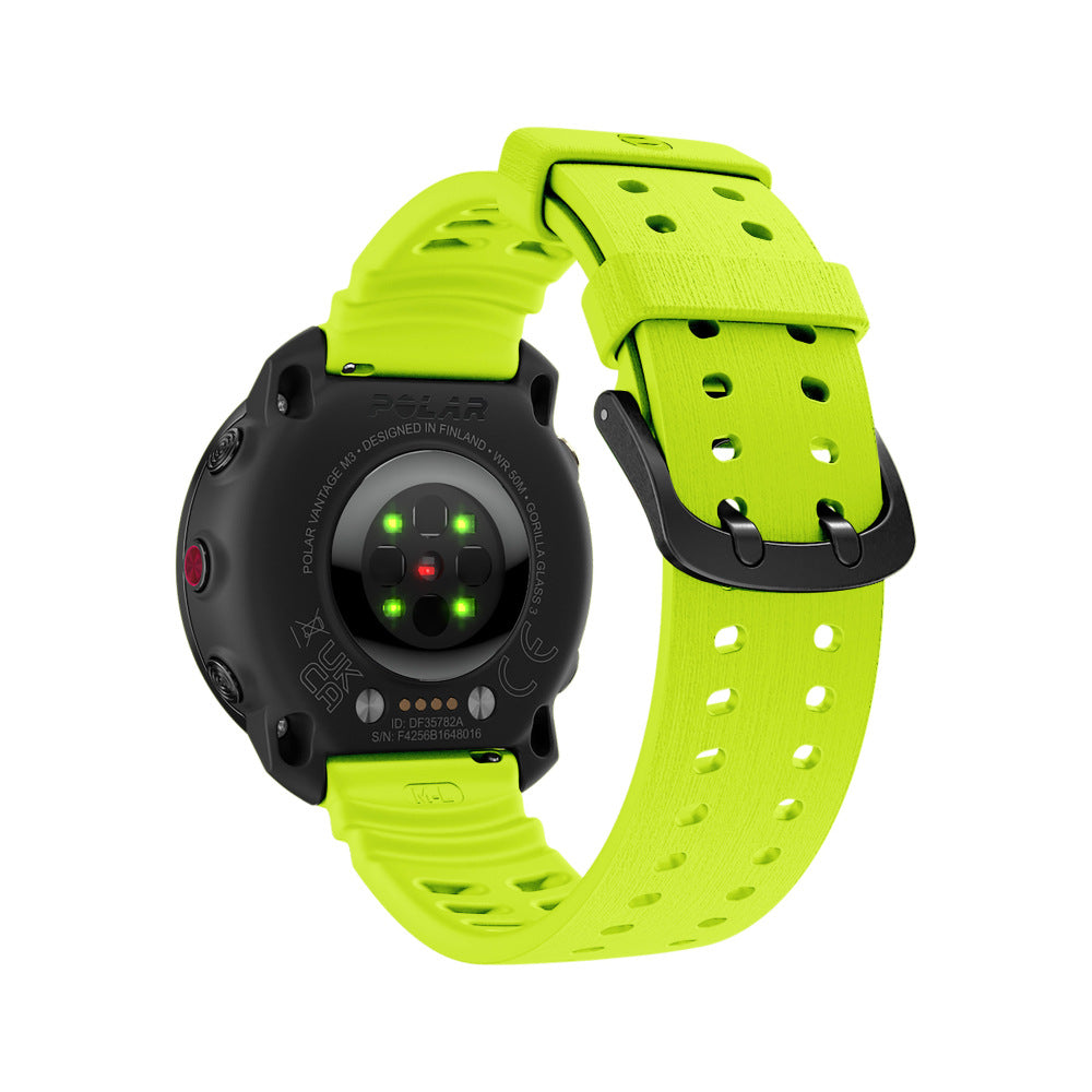 Bracelet silicone grain Polar Grit X2 Pro (citron vert)