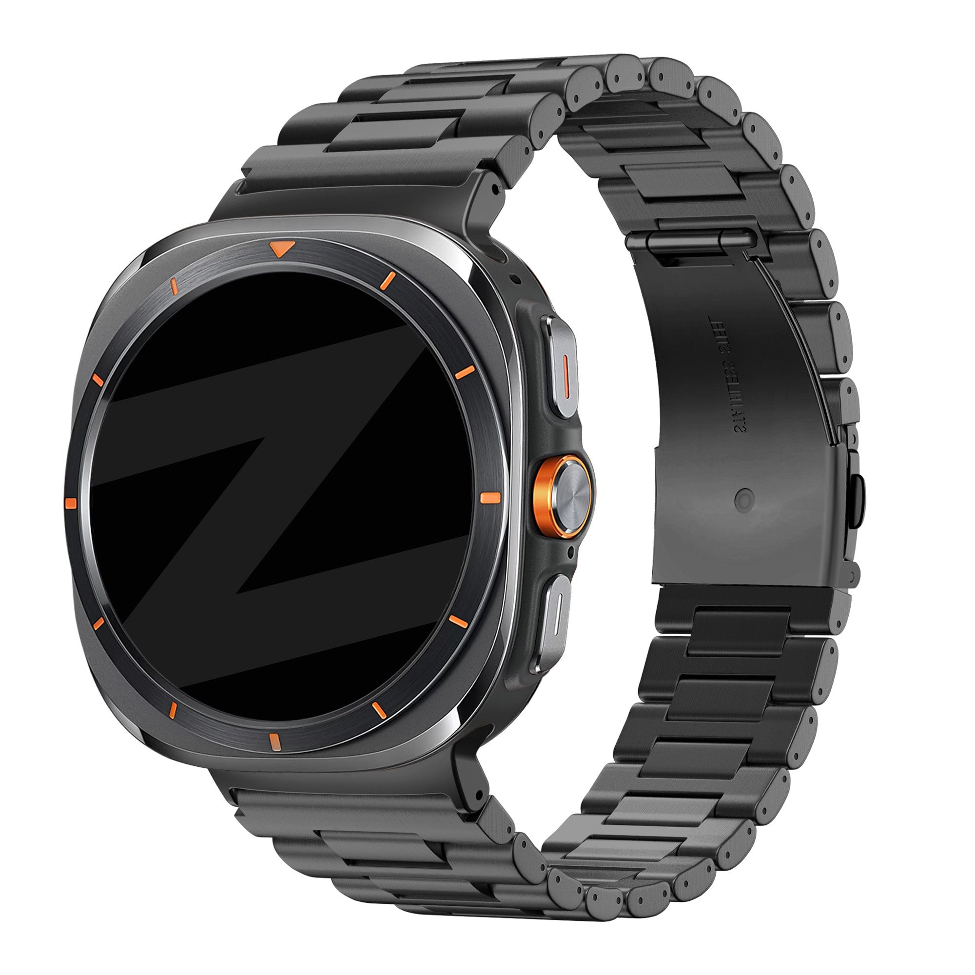 Bandz Bracelet à maillons en acier 'Deluxe' Samsung Galaxy Watch Ultra (noir)