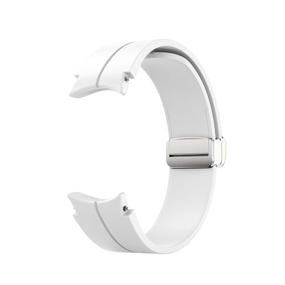 Samsung Galaxy Watch 6 - 44mm Silicone D-Buckle Strap (White)