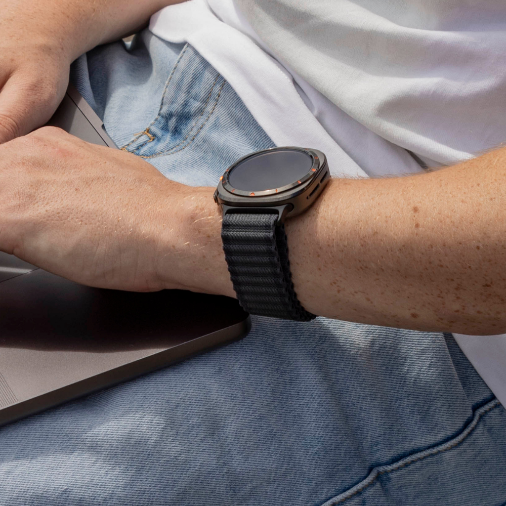 Samsung Galaxy Watch Ultra Outdoor Nylon Strap (Black)