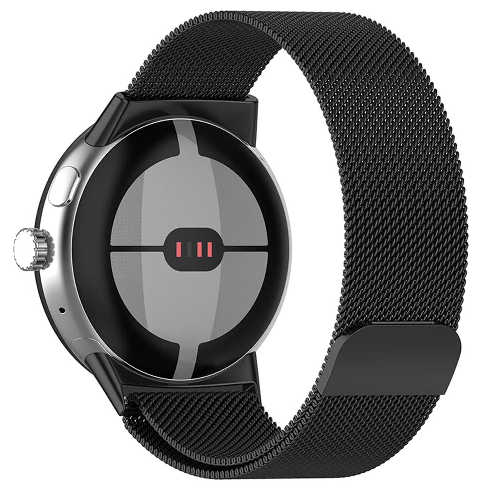 Bracelet milanais Google Pixel Watch 4 - 45mm (noir)