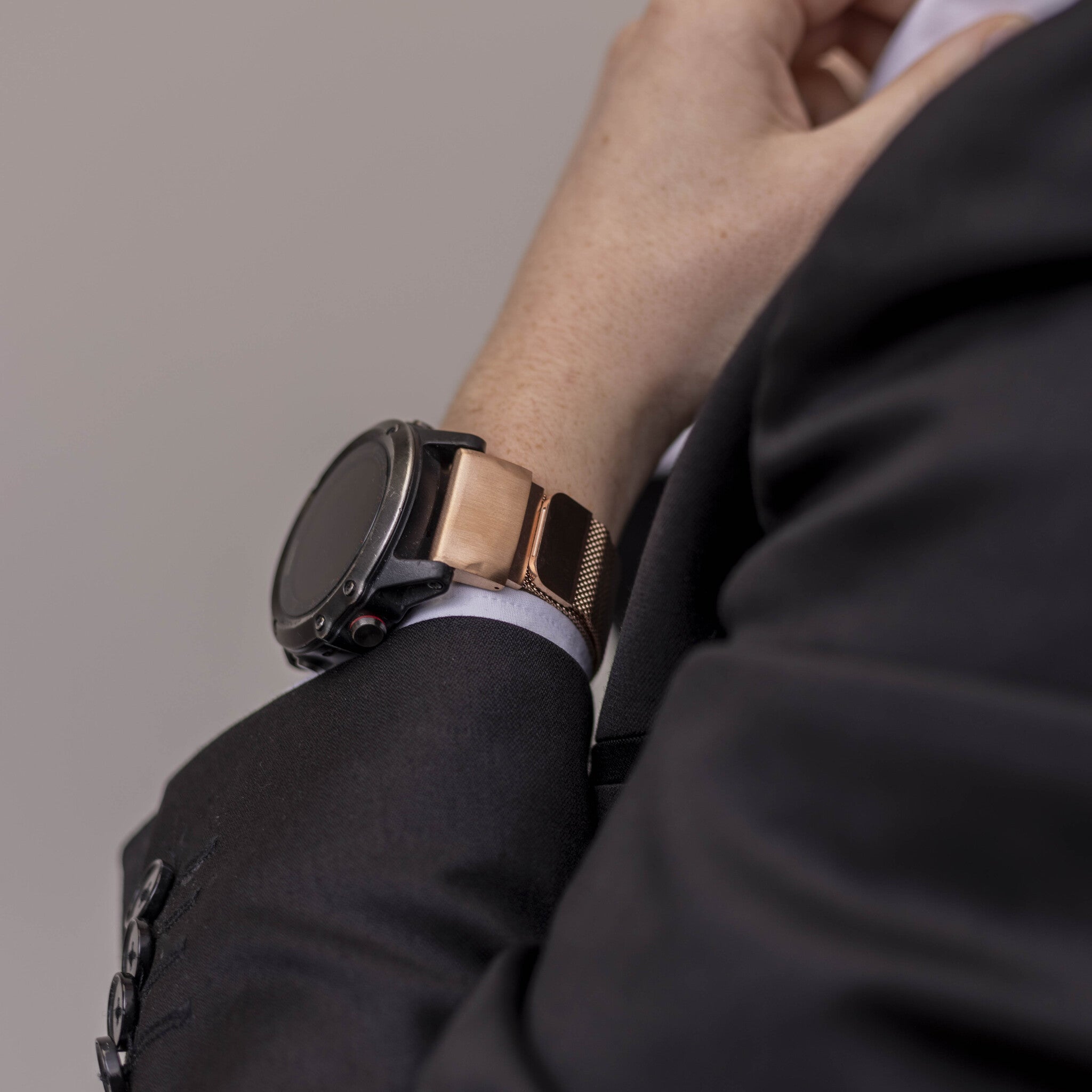 Bracelet milanais Garmin Fenix 8 Pro - 51mm (rose doré)