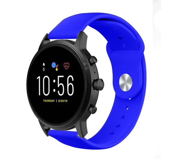 Bracelet sport Fossil Gen 4 Explorist HR (bleu)