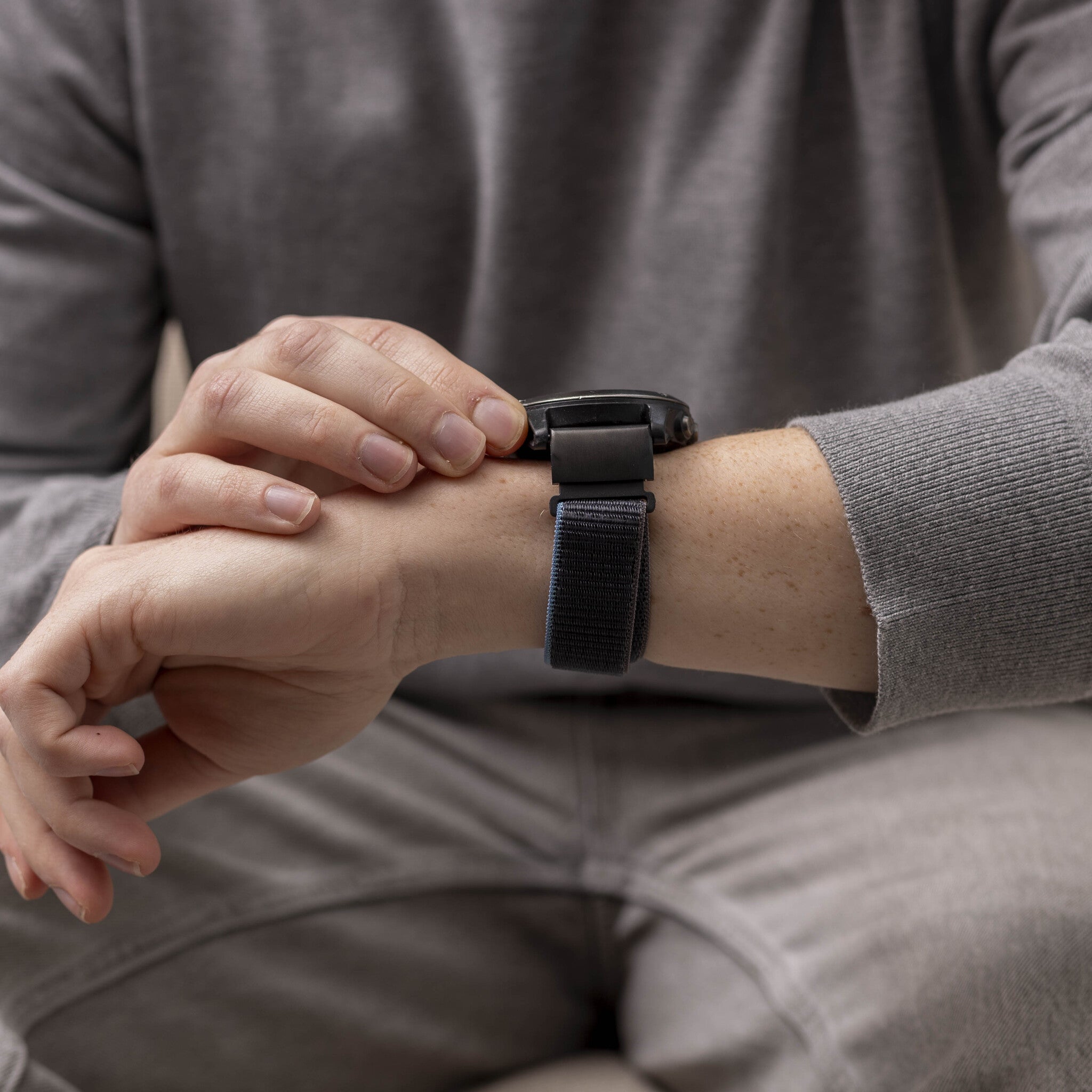 Bracelet nylon Garmin Descent MK1 (charbon)