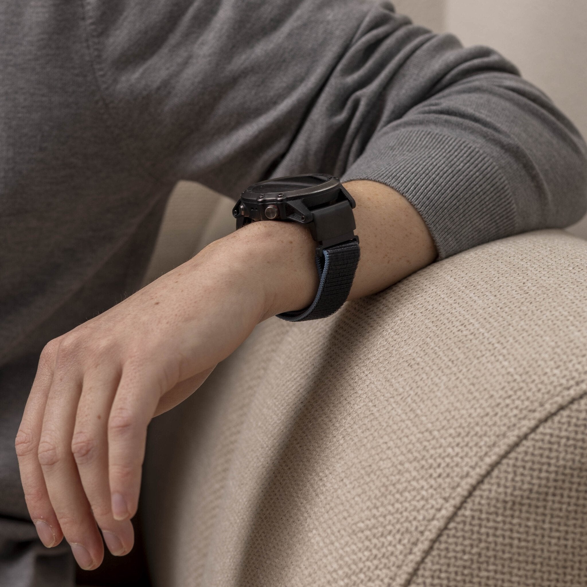 Bracelet nylon Garmin Forerunner 945 (charbon)