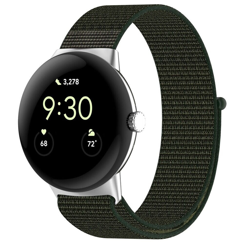 Bracelet nylon Google Pixel Watch 4 - 41mm (vert)