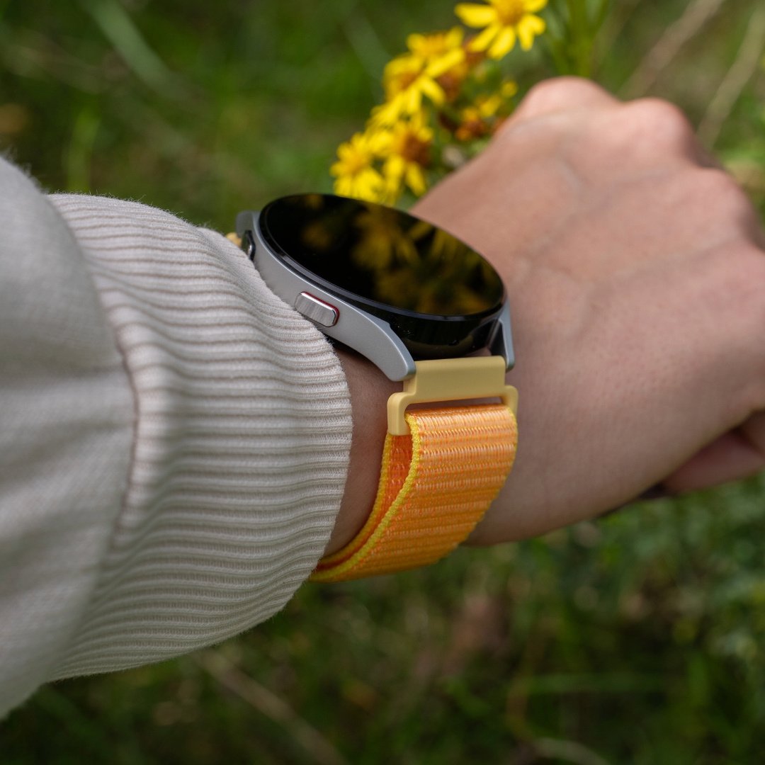 Bracelet nylon Suunto Run (jaune clair)