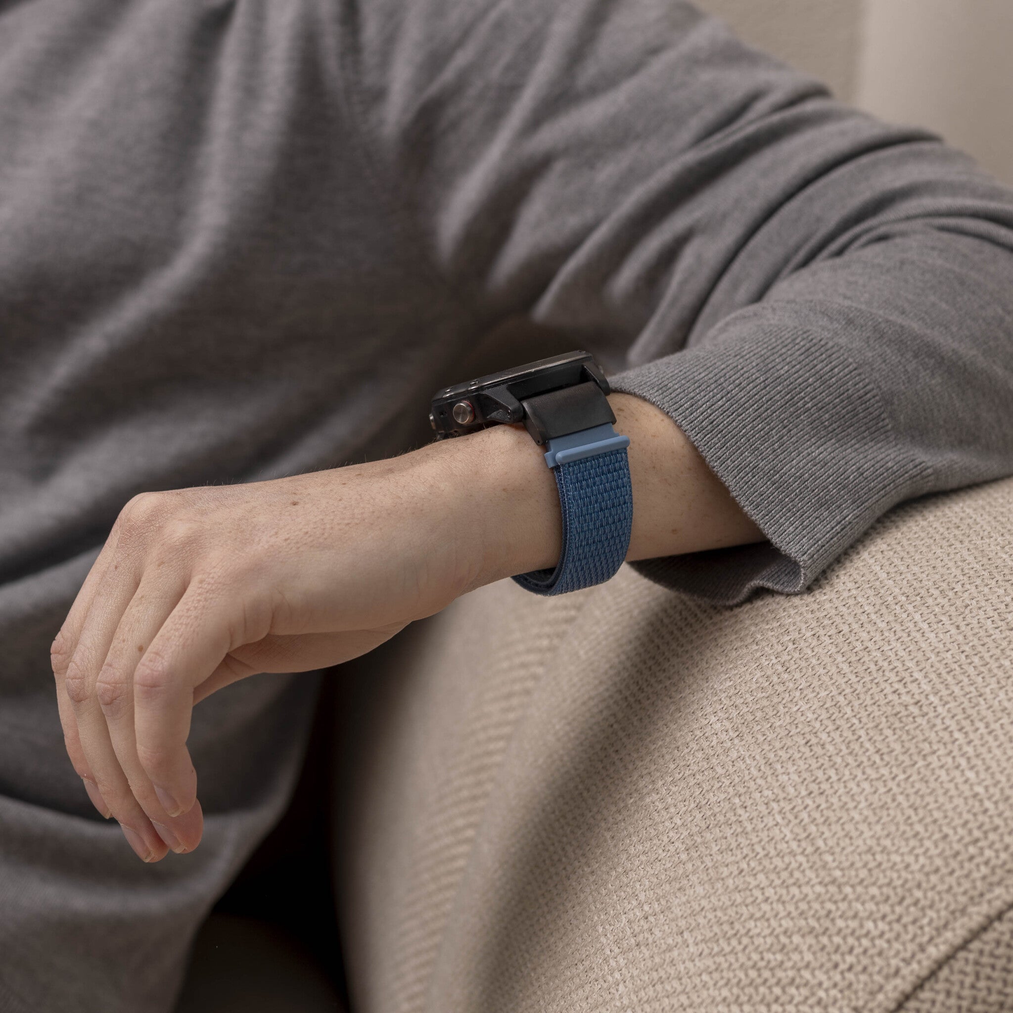 Bracelet nylon Garmin Tactix 7 (bleu clair)