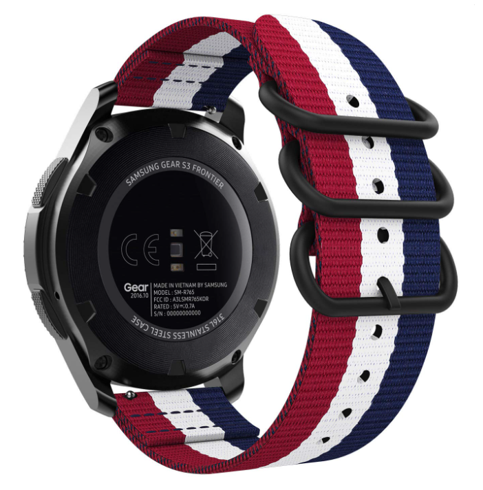 Samsung Galaxy Watch 4 - 44mm Nylon-Strap with Buckle (Tricolour)