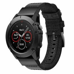 Bracelet nylon hybride Garmin Instinct E - 45mm (noir)