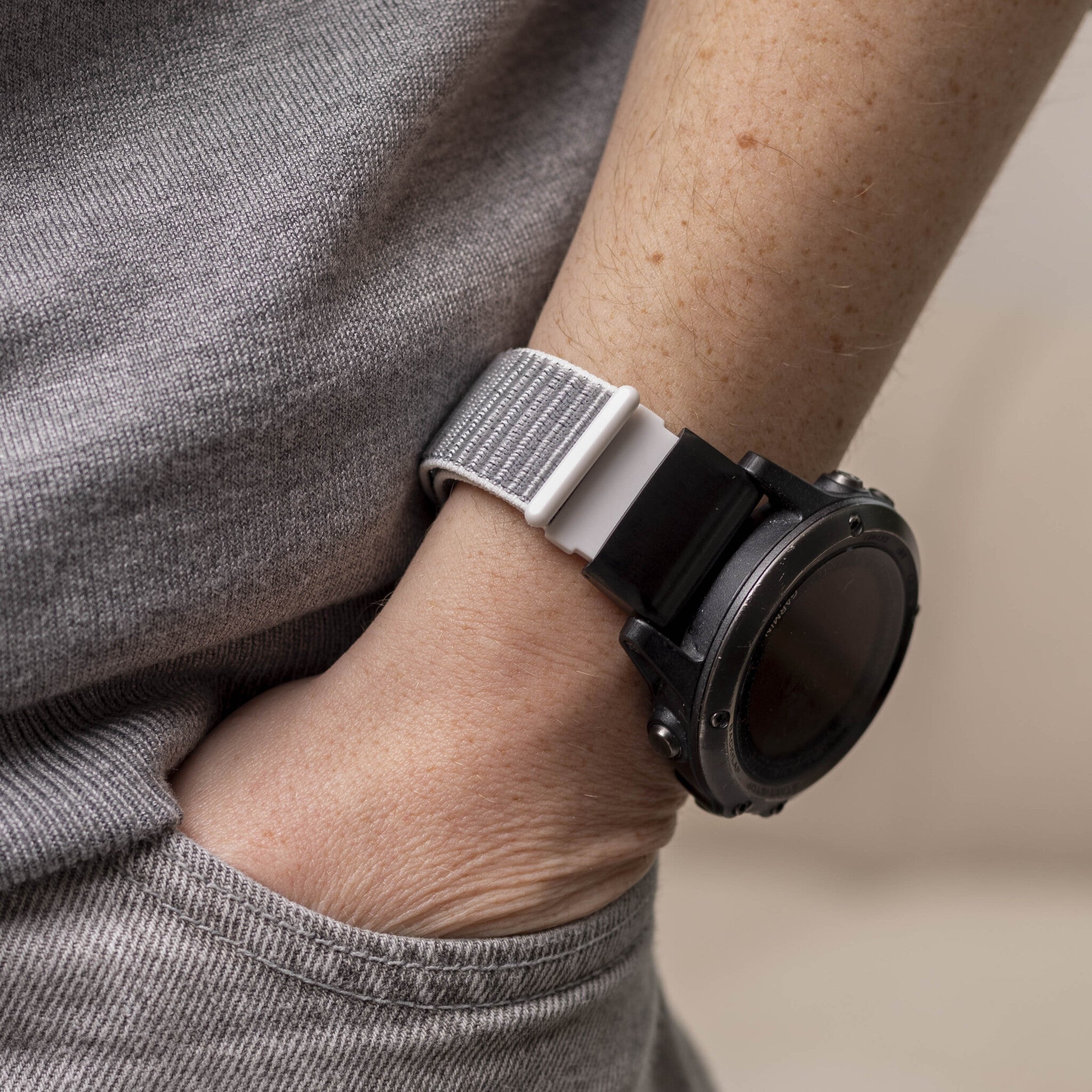 Bracelet nylon Garmin Tactix 7 Pro (coquillage)