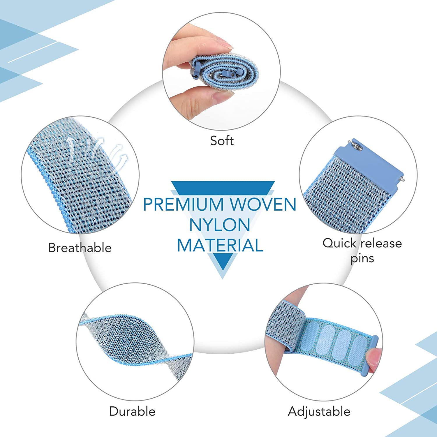 Suunto Vertical 2 Nylon Strap (Blue)