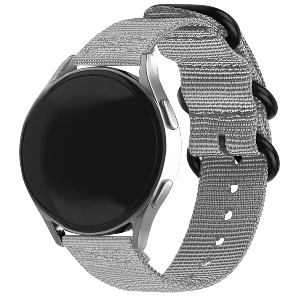 Bracelet nylon avec boucle Amazfit Bip 3 (Pro) (gris)